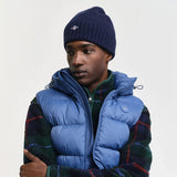 GANT Shield Wool Beanie in Marine