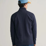 GANT Shield Zip Sweatshirt in Evening Blue