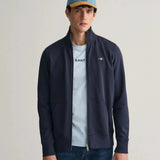 GANT Shield Zip Sweatshirt in Evening Blue