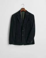 GANT Slim Fit Corduroy Suit Jacket in Tartan Green