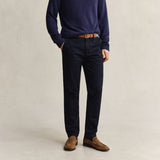 GANT Slim Fit Smart Chinos In Navy
