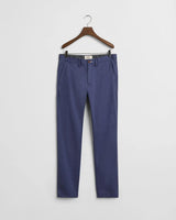 GANT Slim Fit Twill Chinos in Dusty Navy