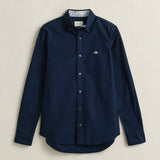 GANT Slim Stretch Oxford Shirt In Marine