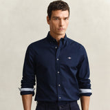 GANT Slim Stretch Oxford Shirt In Marine
