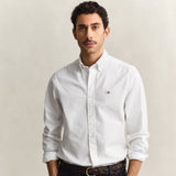GANT Slim Stretch Oxford Shirt In White