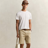 GANT Sport Chino Shorts Slim Fit In Oat Beige