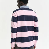 GANT Striped Chambray Heavy Rugger in California Pink