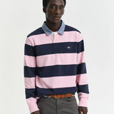GANT Striped Chambray Heavy Rugger in California Pink