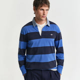 GANT Striped Chambray Heavy Rugger in Rich Blue