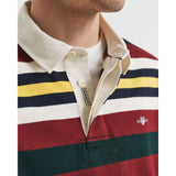 GANT Striped Heavy Rugger In Tartan Green