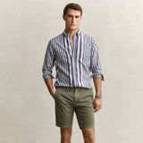 GANT Sunfaded Chino Shorts Regular Fit In Dry Herb Green