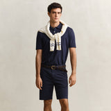 GANT Sunfaded Chino Shorts Regular Fit In Evening Blue