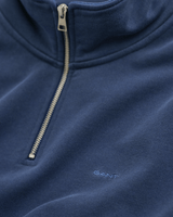 GANT Sunfaded Half Zip Sweatshirt In Persian Blue