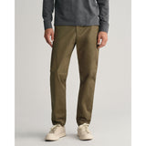 Gant Tapered Twill Chinos in Juniper Green
