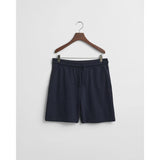 GANT Textured Shorts In Evening Blue