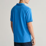 GANT Tipped Piqué Polo Shirt in Day Blue
