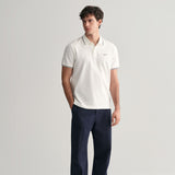 GANT Tipped Piqué Polo Shirt In White