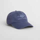 GANT Tonal Archive Shield Cap In Dusty Navy