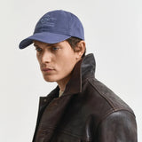 GANT Tonal Archive Shield Cap In Dusty Navy