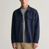 Gant Twill Overshirt in Marine