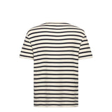 GANT Waffle Stripe SS T-shirt In Cream Stripes
