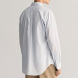GANT Regular Fit Striped Poplin Shirt In Light Blue