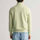 Gant Shield Half-Zip Sweatshirt in Milky Matcha