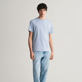 Gant Regular Shield T-Shirt in Dove Blue