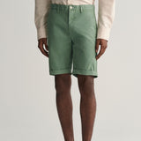 Gant Slim Fit Sunfaded Shorts in Kalamata Green