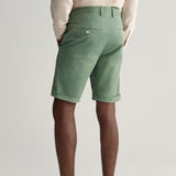 Gant Slim Fit Sunfaded Shorts in Kalamata Green