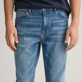 GANT Regular Fit Jeans In Med Blue