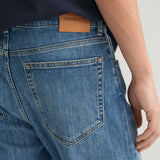 GANT Regular Fit Jeans In Med Blue
