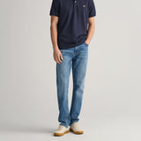 GANT Regular Fit Jeans In Med Blue