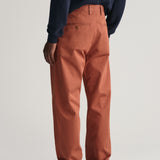 Gant Regular Fit Twill Chinos in Syrup Brown