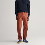 Gant Regular Fit Twill Chinos in Syrup Brown