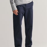 GANT Regular Fit Twill Chinos in Marine