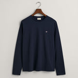 Gant Shield Long Sleeve T-Shirt in Evening Blue