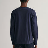 Gant Shield Long Sleeve T-Shirt in Evening Blue