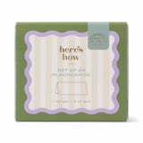 Here's How Placecards - Set Of 24 - Stripes
