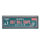 Set Of 3 Golf Ball Soaps Basil And Neroli