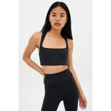 Black Natalie Seamed Bra In Black