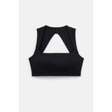 Black Natalie Seamed Bra In Black