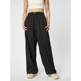 Girlfriend Collective Amy Adjustable Trousers In Black