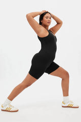 Girlfriend Collective Bike Unitard Black