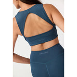 Girlfriend Collective Natalie Seamed Bra In Ink