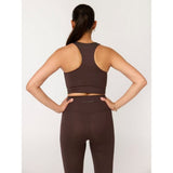 Girlfriend Collective Paloma Racerback Sports Bra In Driftwood