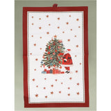 Gisela Graham Nostalgia Santa Tea Towel