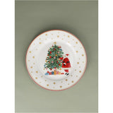 Gisela Graham Nostalgia Santa & Tree Plate