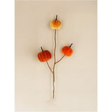 Gisela Graham Pick - Velvet Autumn Mix Pumpkin