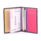 Glounski Credit Card Holder In Black Multi 10